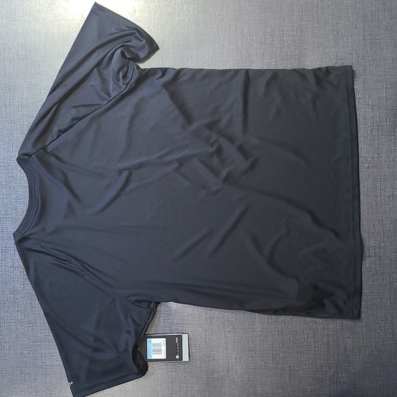 Nike Essential Short Sleeve Swim Hydro Rash Guard - Black - Picture 2 of 5